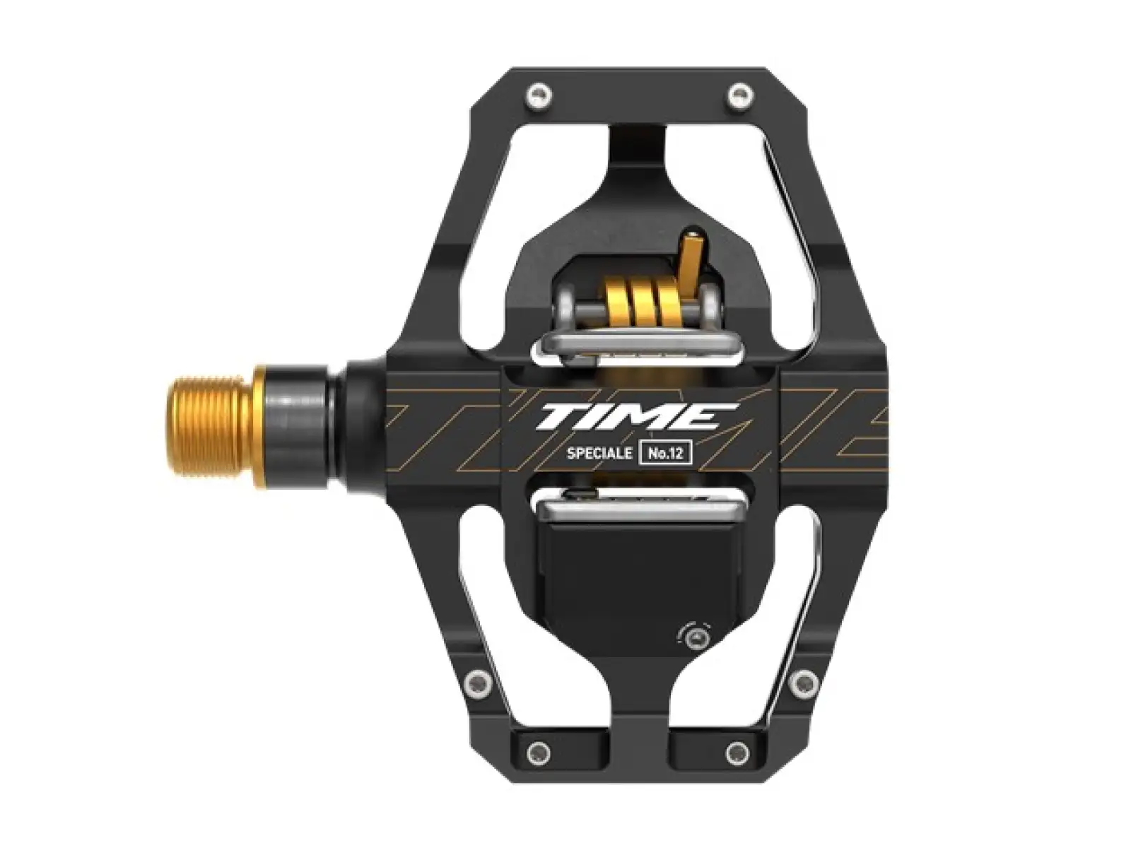 Time Speciale 12 Large Plattformpedale Schwarz/Gold