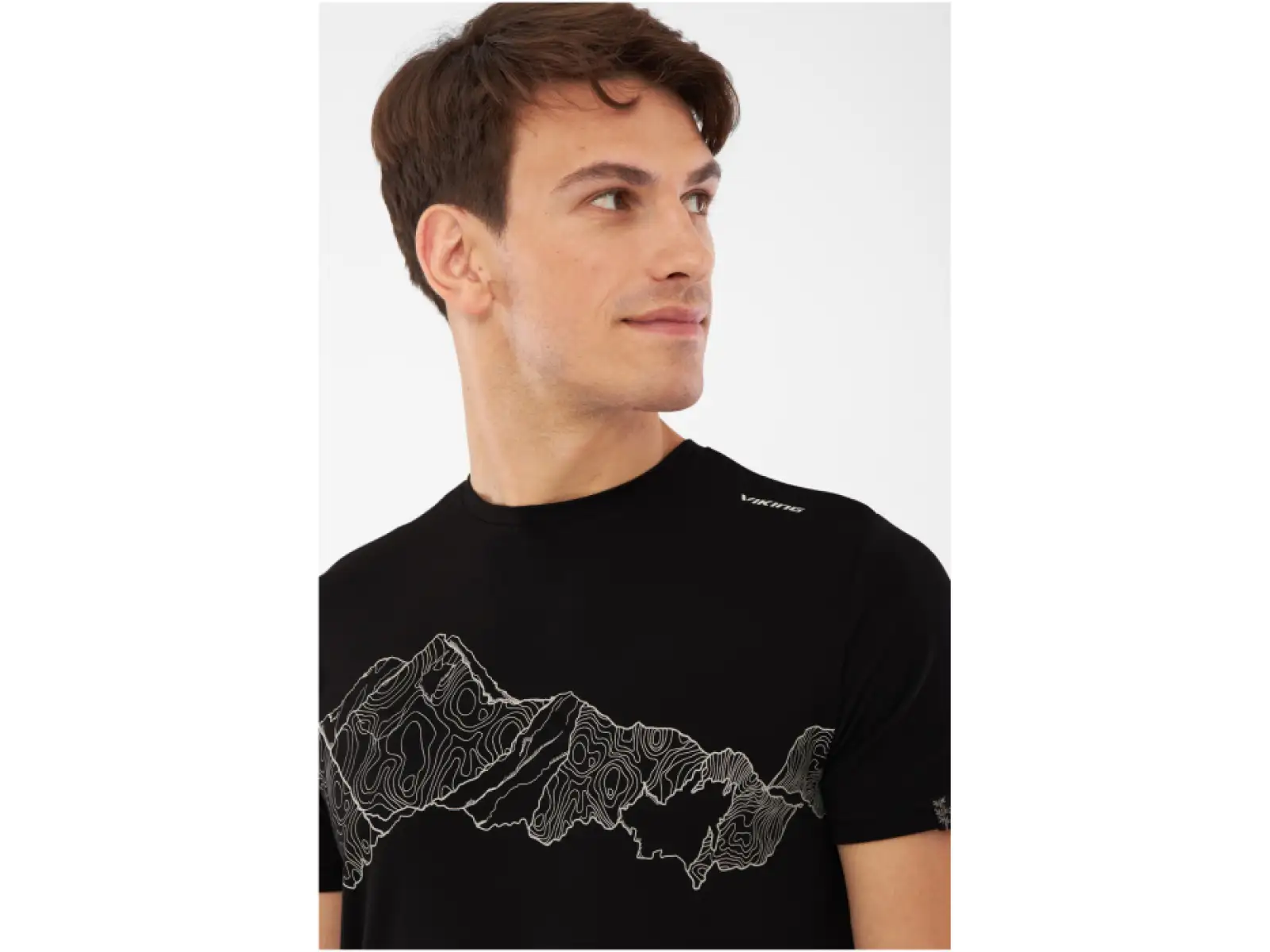 Viking Lenta Bamboo Herren T-Shirt Kurzarm Black/Grey
