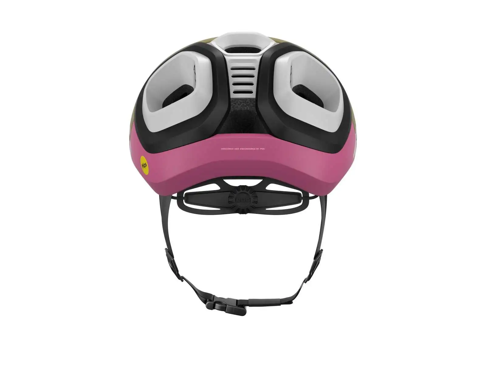 POC Amidal Straßenhelm Olivine Green Matt/Thulite Pink Matt
