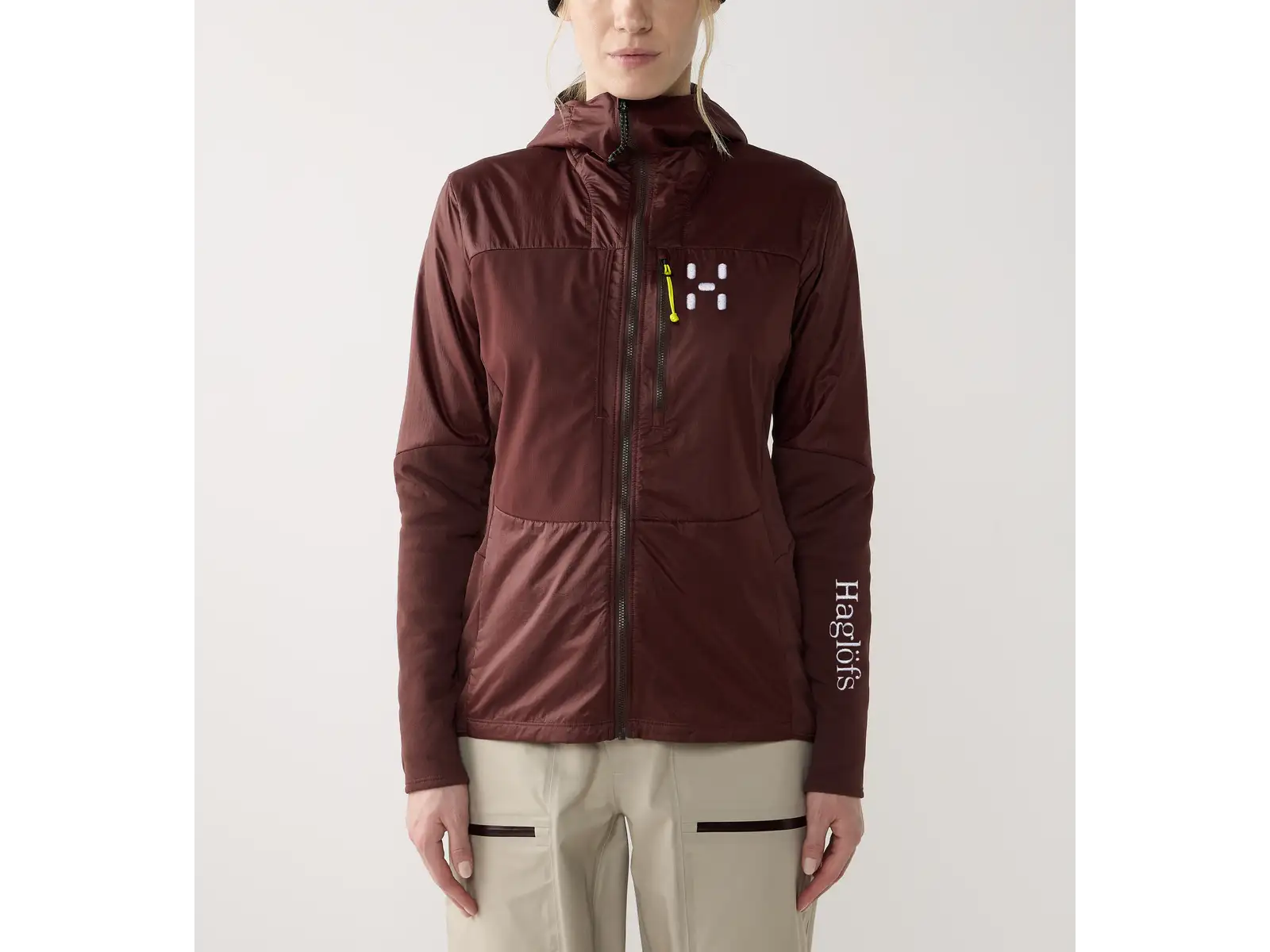 Damen-Sweatshirt Haglöfs Nallo Touring Hybrid Mid braun M