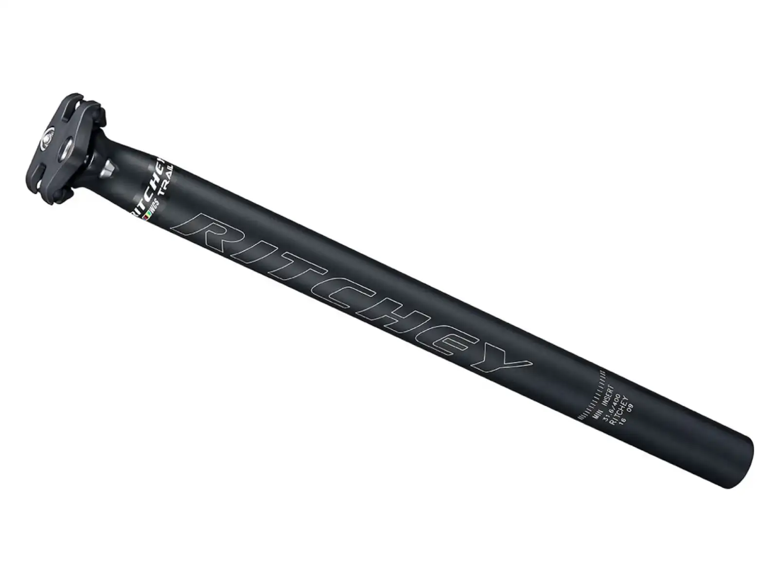 Ritchey WCS Trail Zero Sattelstütze 27,2 mm Offset 0 mm Schwarz Blatte