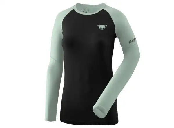 Damen-Langarmshirt Dynafit Alpine Pro Black Out/Jadelite.