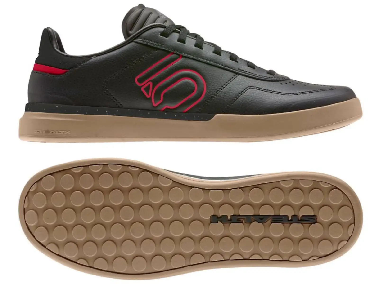 Five Ten Sleuth DLX Schuhe Schwarz/Rot/Gummi