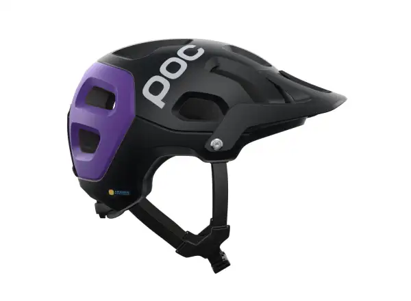 POC Tectal Race MIPS Helm Uranium Black/Sapphire Purple Metallic/Matt.