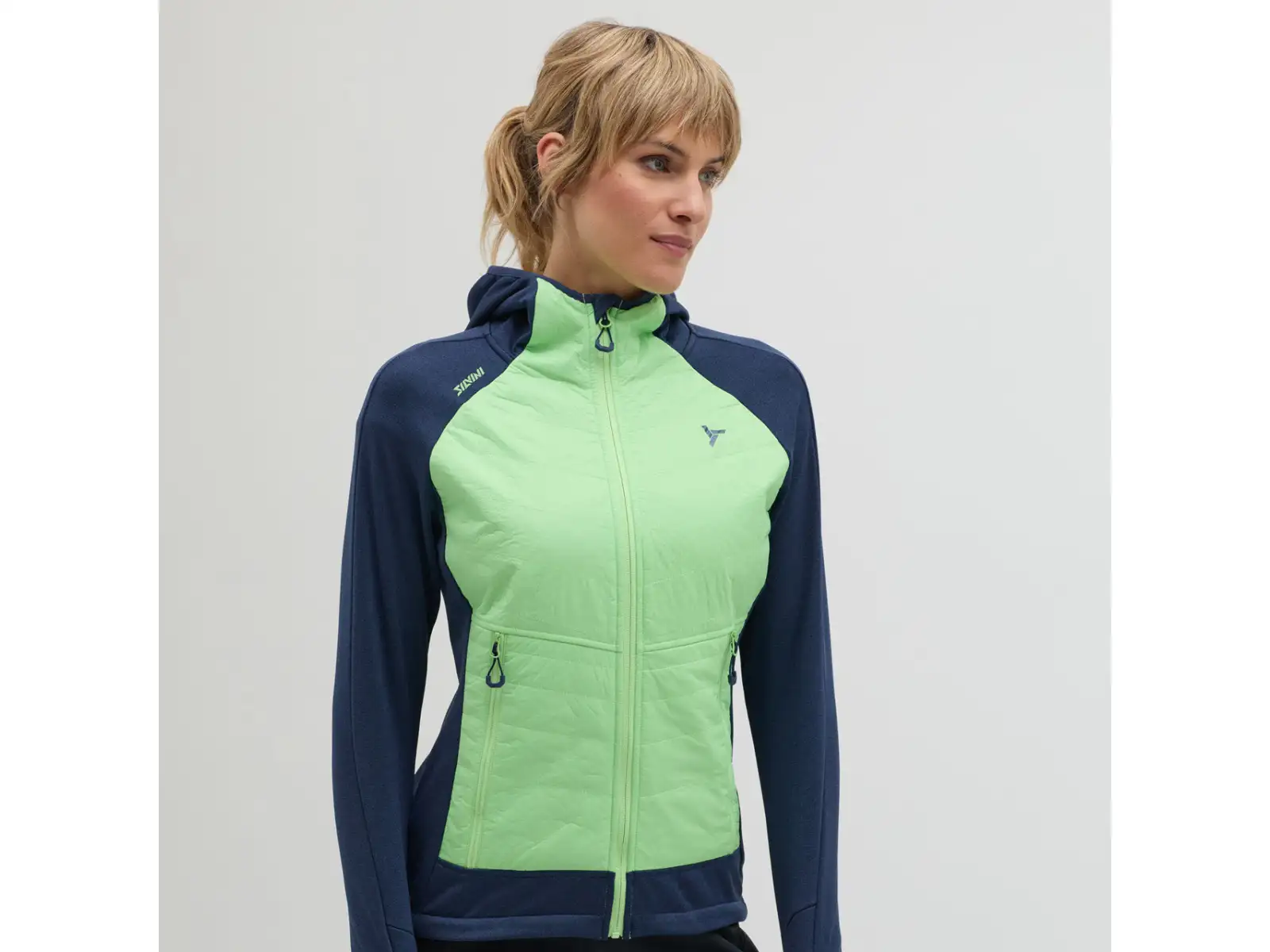Silvini Divera Damen gefüttertes Sweatshirt Navy/Green