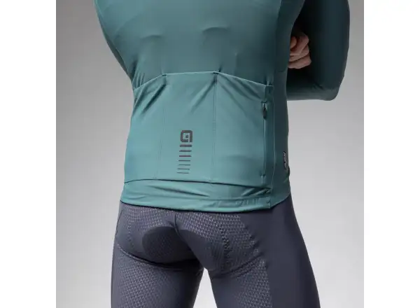 Alé R-EV1 Warm Race Herren-Trikot warm langarm Pier grün