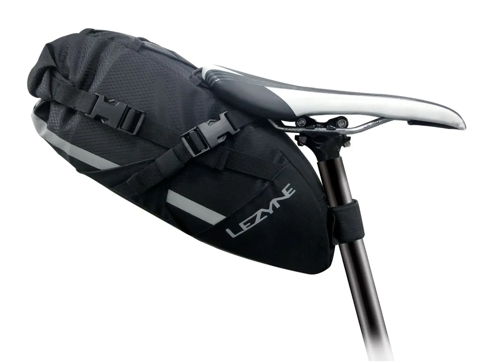 Lezyne Satteltasche 7,5 l in Schwarz, Größe XL.