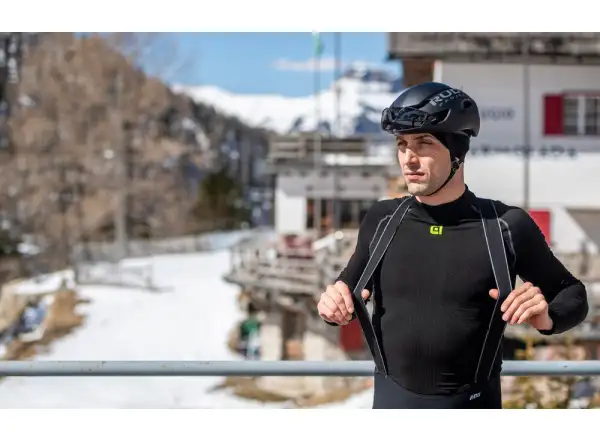 Alé R-EV1 Nordik Plus Winterhose mit Latz und Polsterung Black