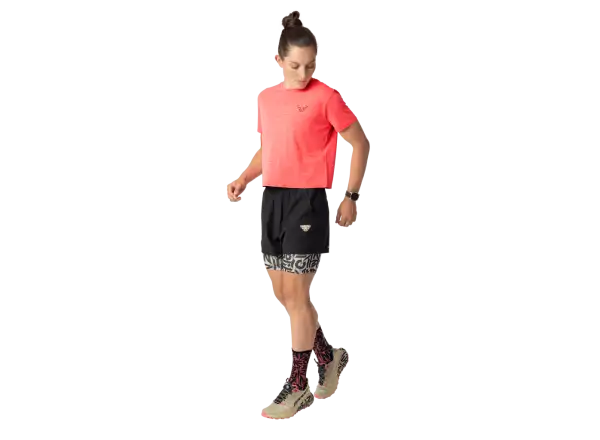 Dynafit Trail 2v1 Damen Laufshorts Black Out/Overcast