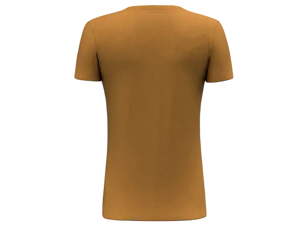 Salewa Solid Dry Damen T-Shirt mit kurzen Ärmeln in Golden Brown
