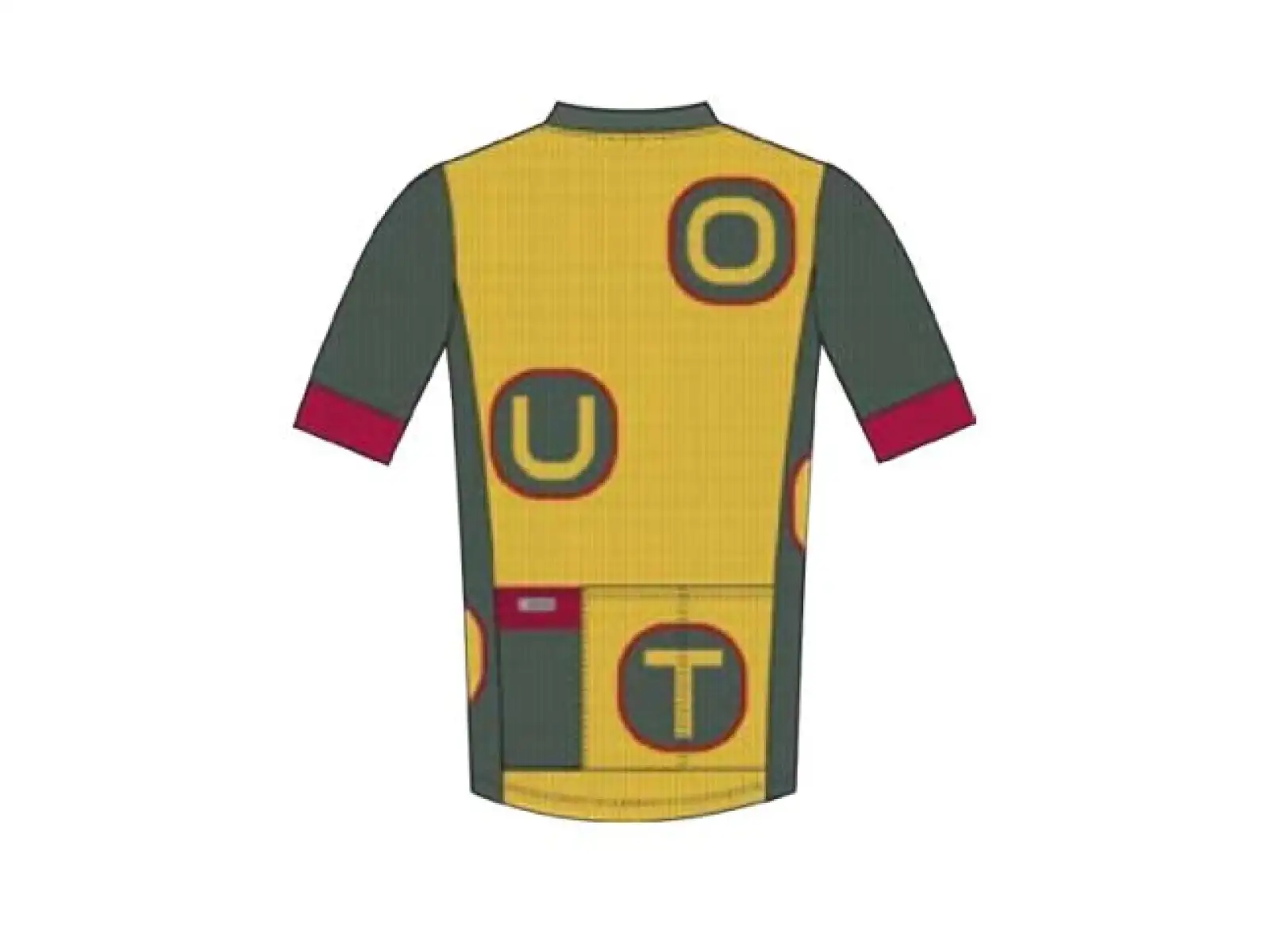 Dotout Dots Herrentrikot mit kurzen Ärmeln in Grün