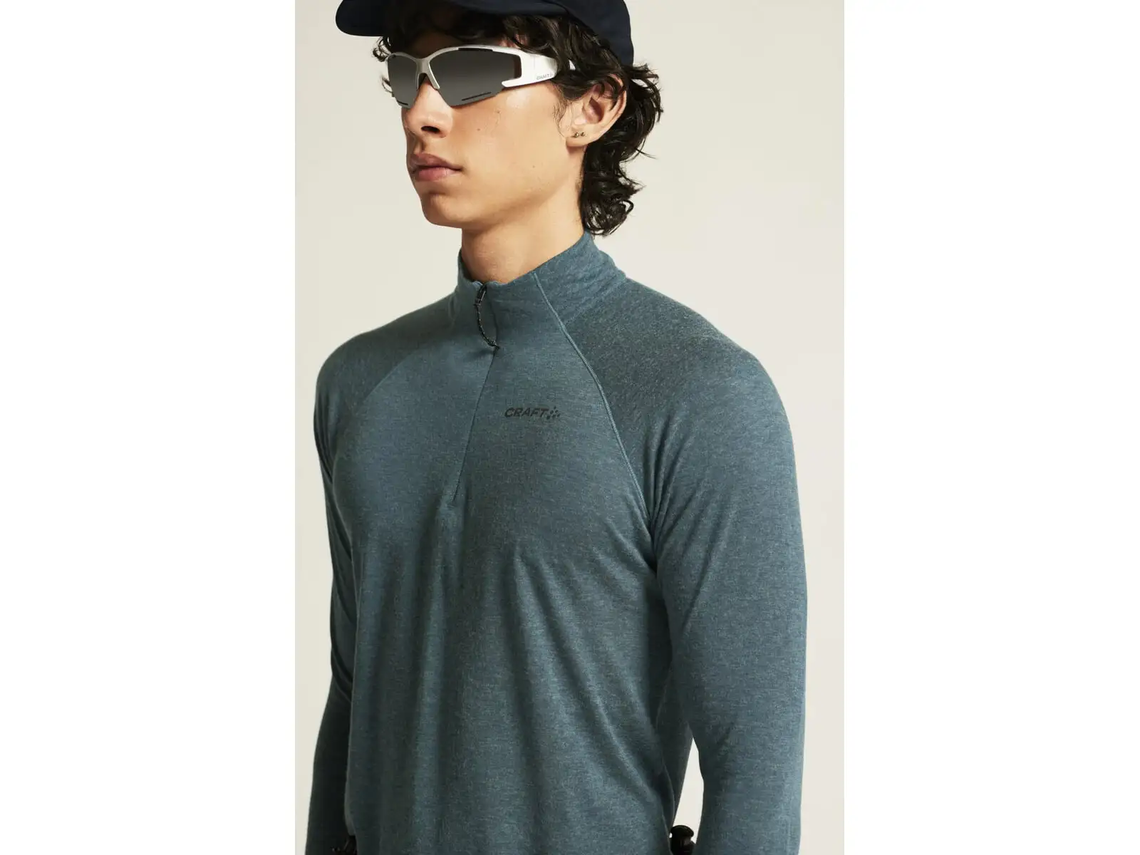 Craft ADV SubZ Wool Herren Laufshirt Langarm grün