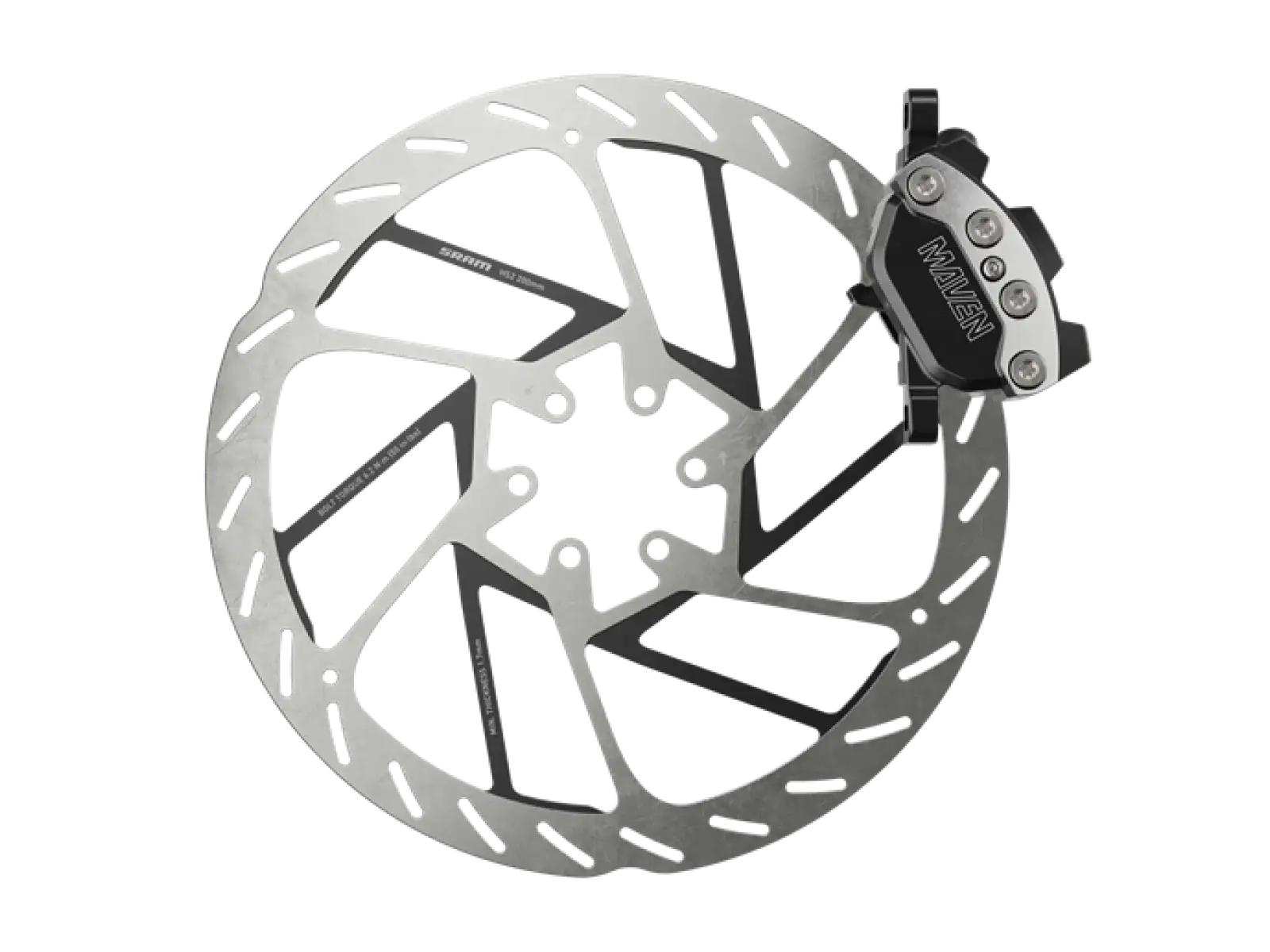 Sram Maven Ultimate B1 vordere Scheibenbremse Clear anodized