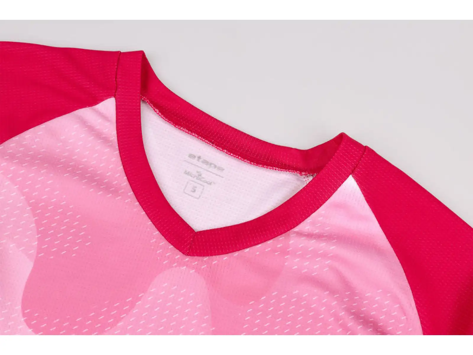Etape Roxy Damen Loose-Trikot Kurzarm – Pink/Weiß