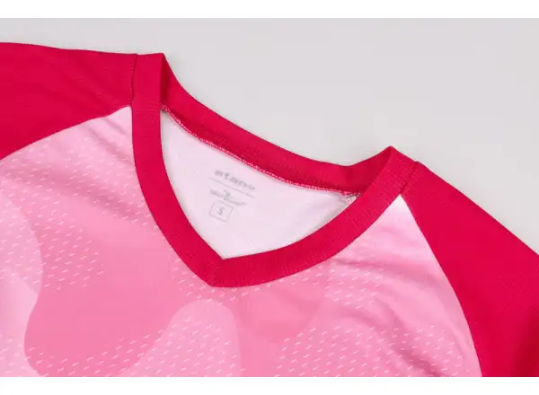 Etape Roxy Damen Loose-Trikot Kurzarm – Pink/Weiß