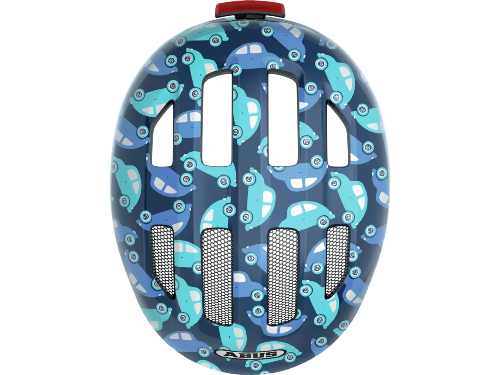 Abus Smiley 3.0 LED Kinderhelm Blue Car