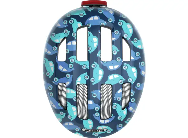 Abus Smiley 3.0 LED Kinderhelm Blue Car