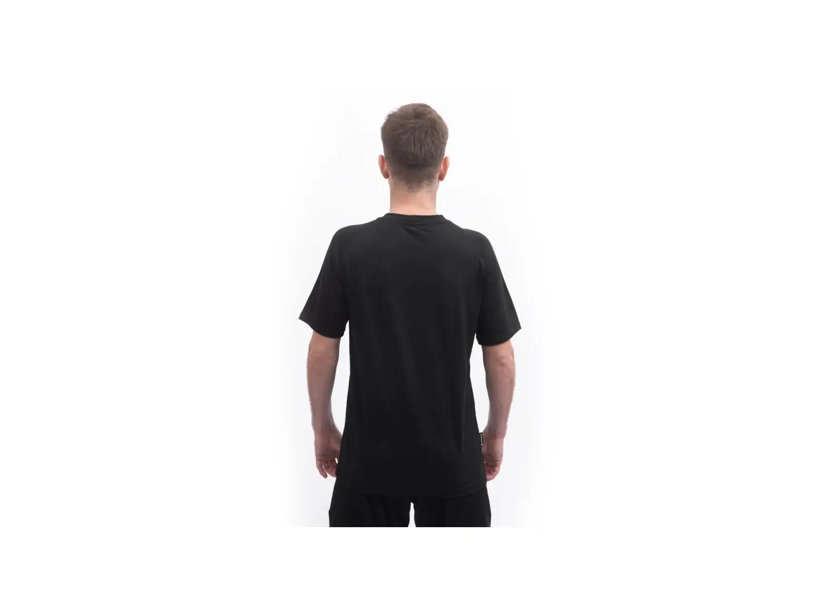 Sensor Merino Active No Logo Herren T-Shirt Kurzarm Schwarz