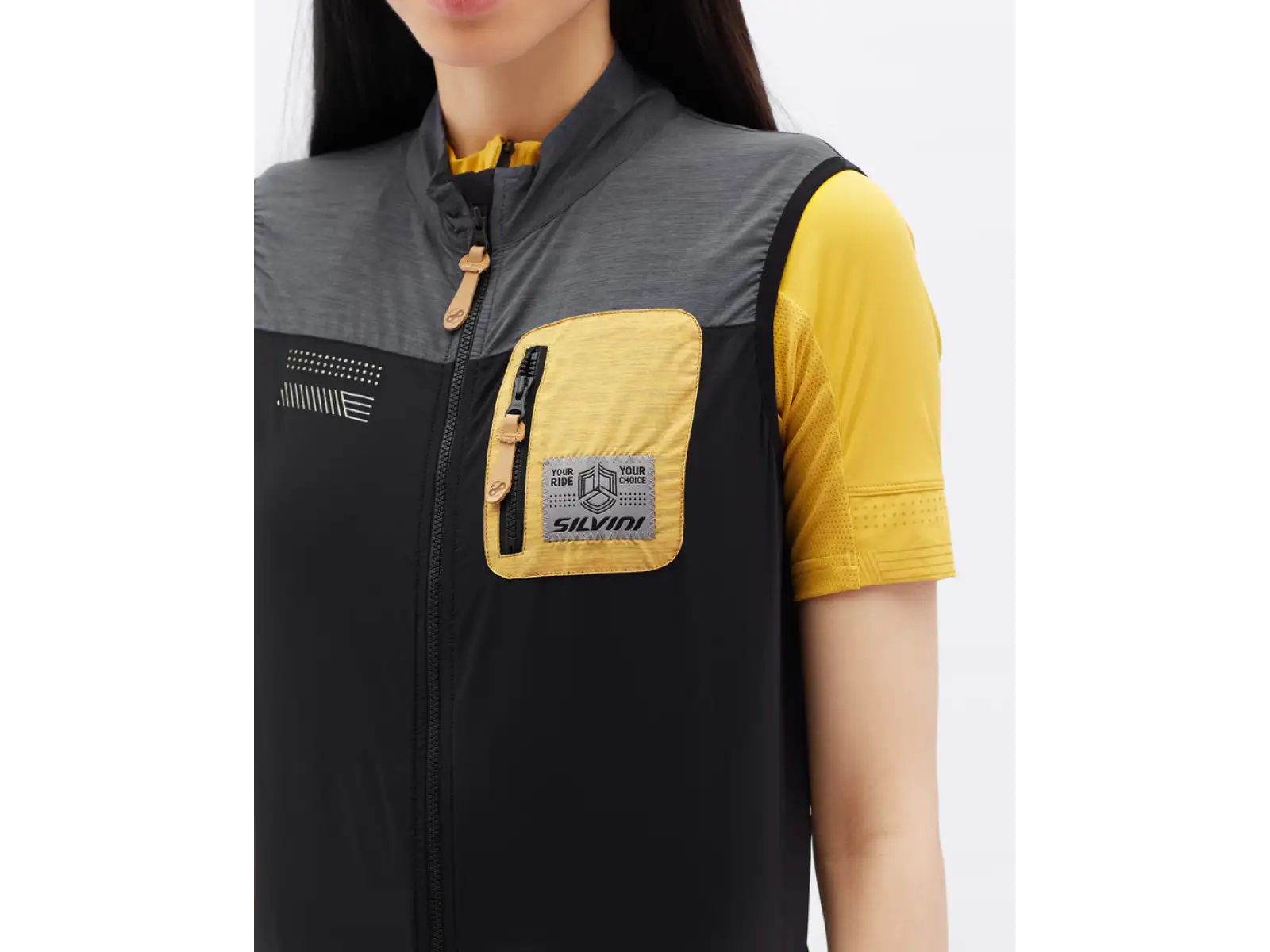 Silvini Caira Damen Gravel-Weste in Farbe Grau/Tiger.