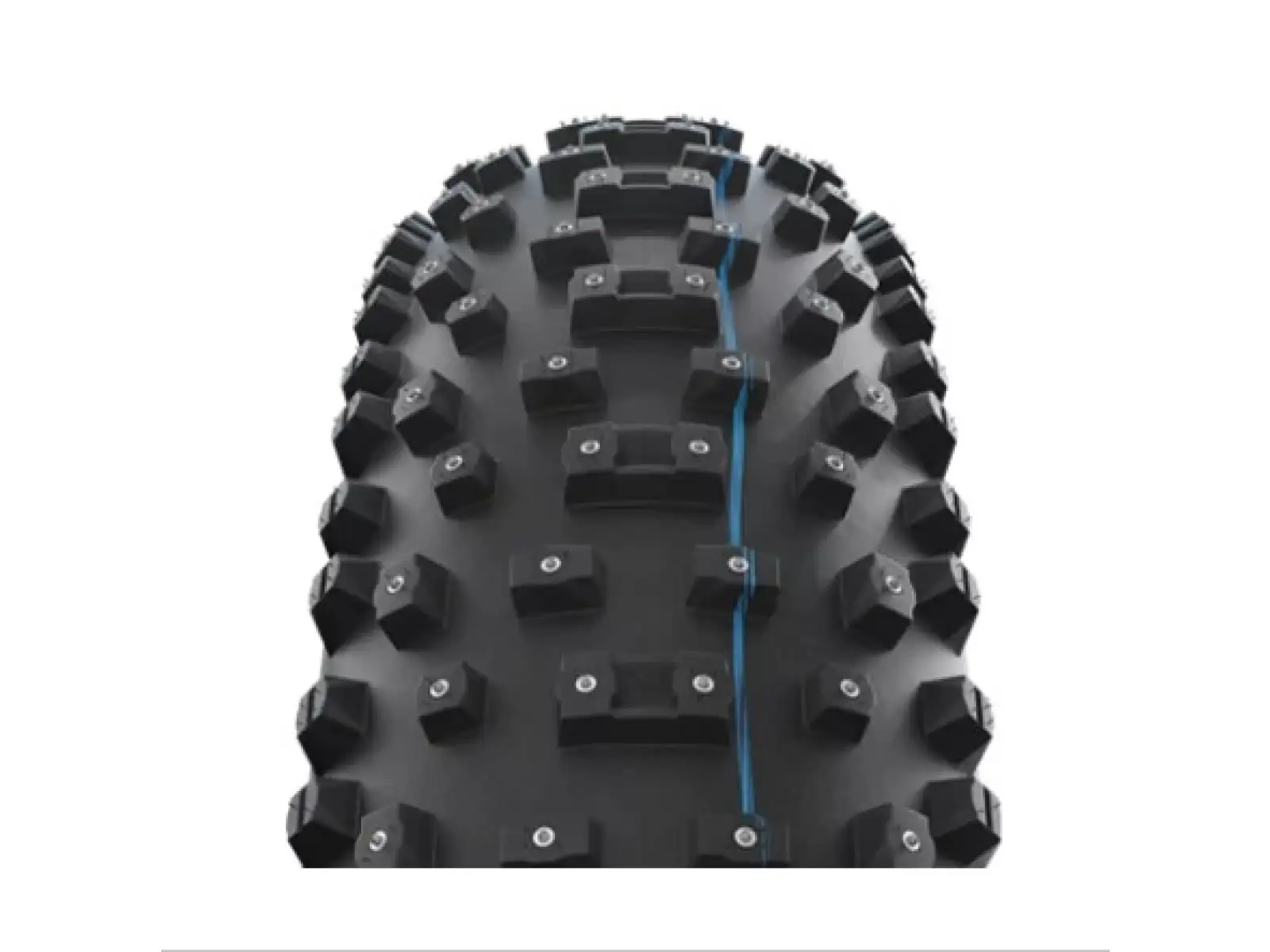 Schwalbe Al Mighty Super Ground TLE E-25 26x4,80" Fatbike-Reifen mit Kevlar-Stollen in Schwarz.