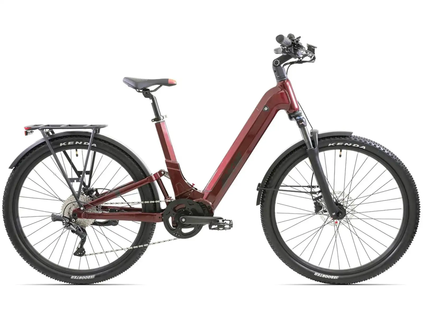 Apache Rio Grande FS E-Reiserad (Bafang M510 840 Wh) Weinrot