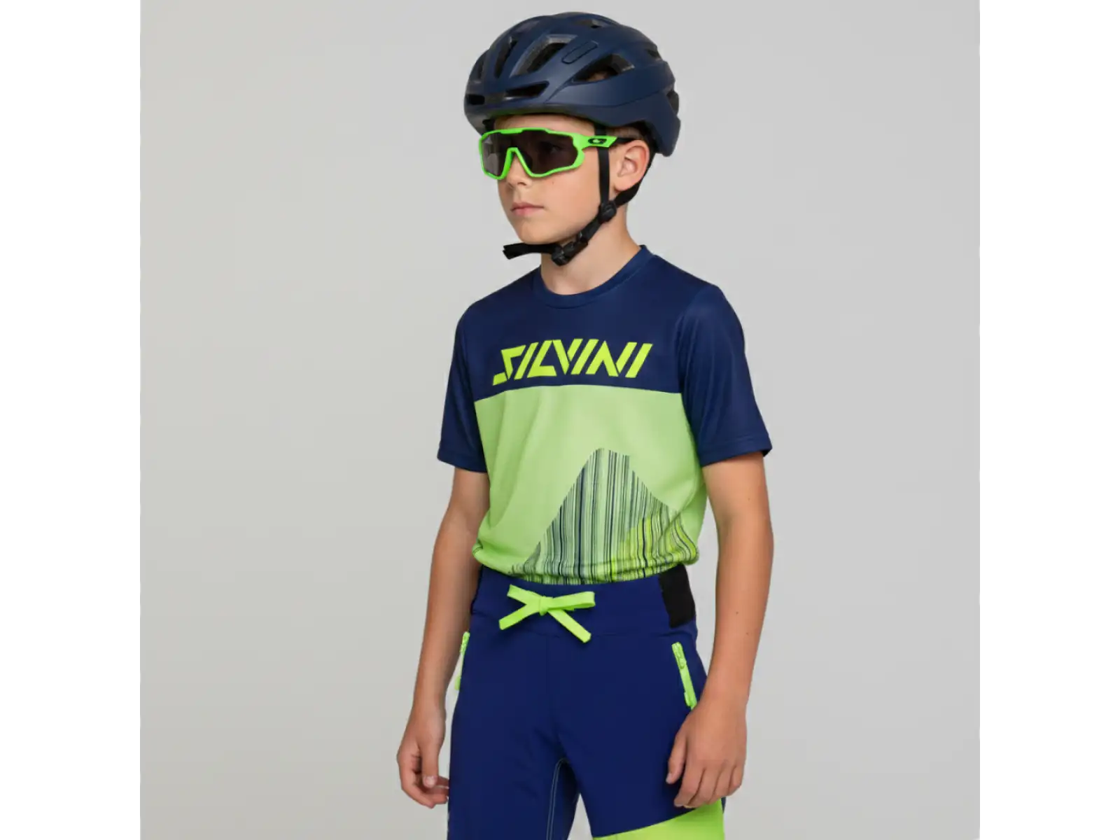 Silvini Acri Kinder-Shorts Blue/Neon