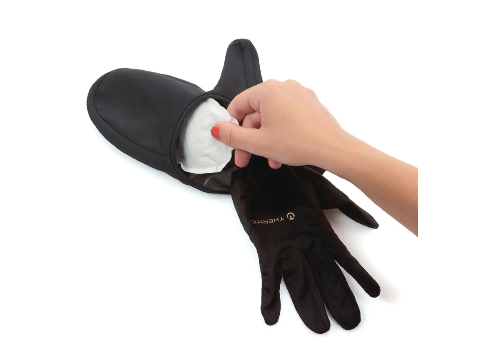 Thermic Vielseitige Leichte beheizte Handschuhe schwarz
