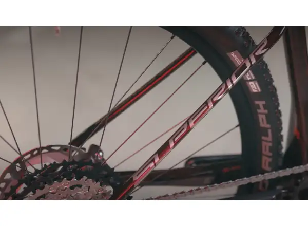 Superior Team 29 Elite Gloss Red Carbon/Chrome Mountainbike