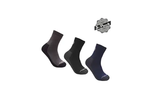 Sensor Treking 3-pack Socken grau / schwarz / blau