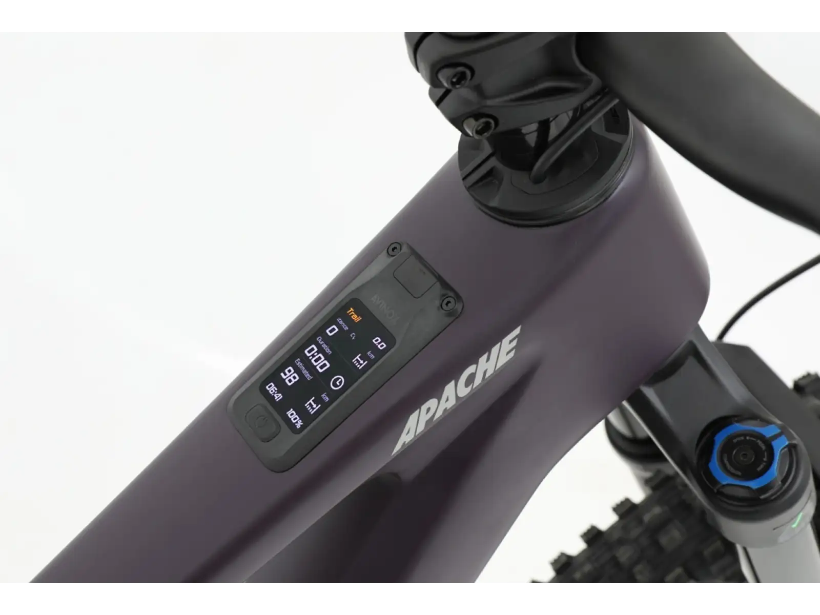 Apache Eagle 2 Avinox 800 Wh violett vollgefedertes Elektrofahrrad@Gr. S