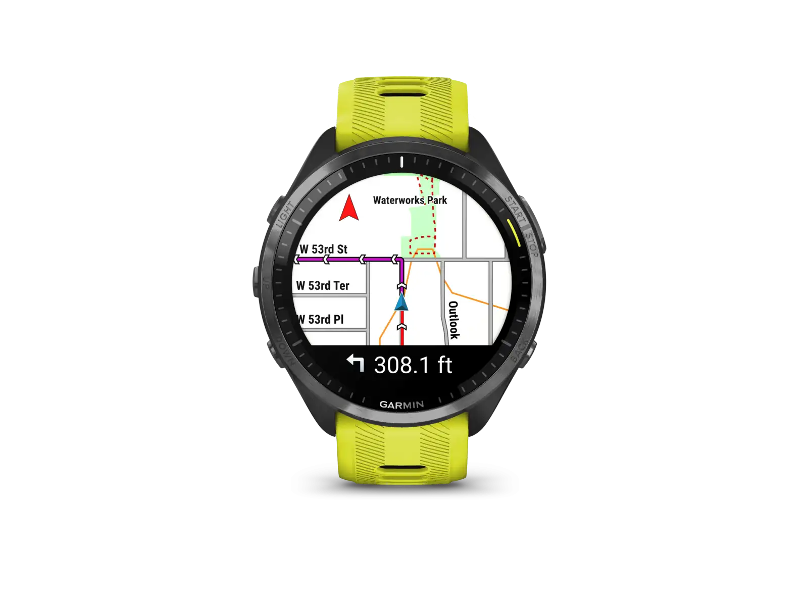 Garmin Forerunner 965 Smartwatch Carbon Grey Titan DLC/Gelb
