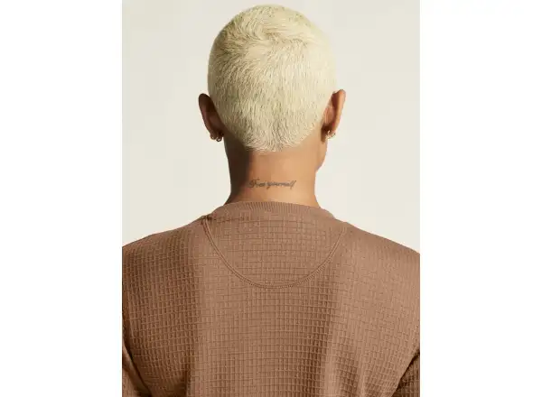Craft Wool Waffle Damen Langarmshirt braun