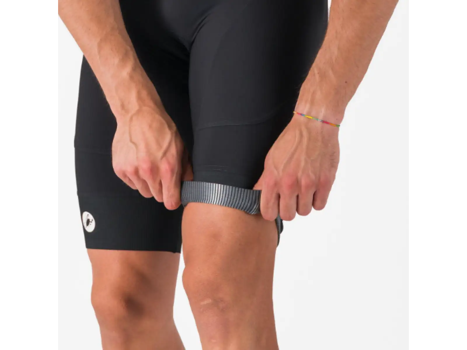 Castelli Endurance 4 Herren-Shorts mit Polster und Trägern schwarz