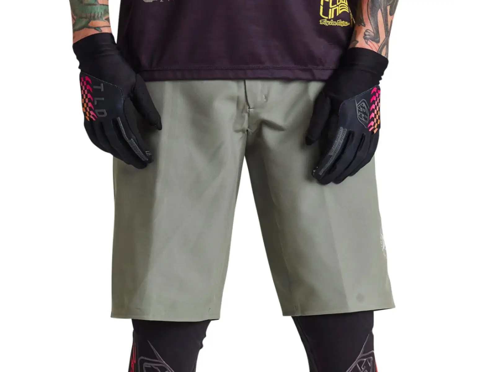 Troy Lee Designs Flowline Superlyte Herren Shorts Mono Olive