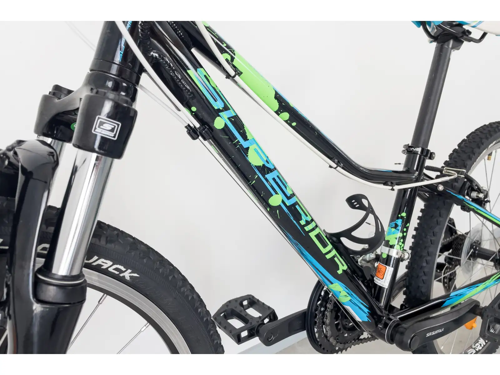 Superior Paint 24 Kinder-Mountainbike Schwarz/Grün BAZAR