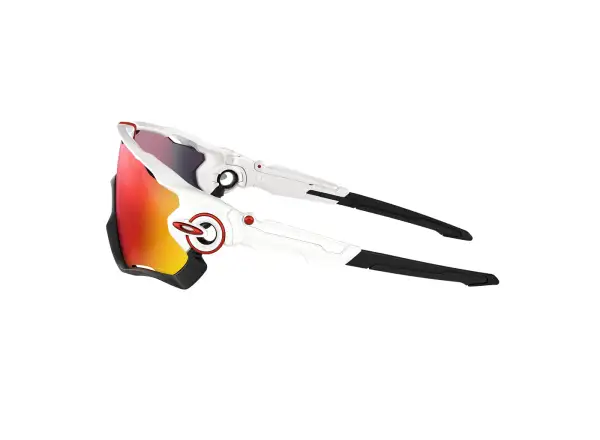 Oakley Sonnenbrille – Jawbreaker Polished White/Prizm Road
