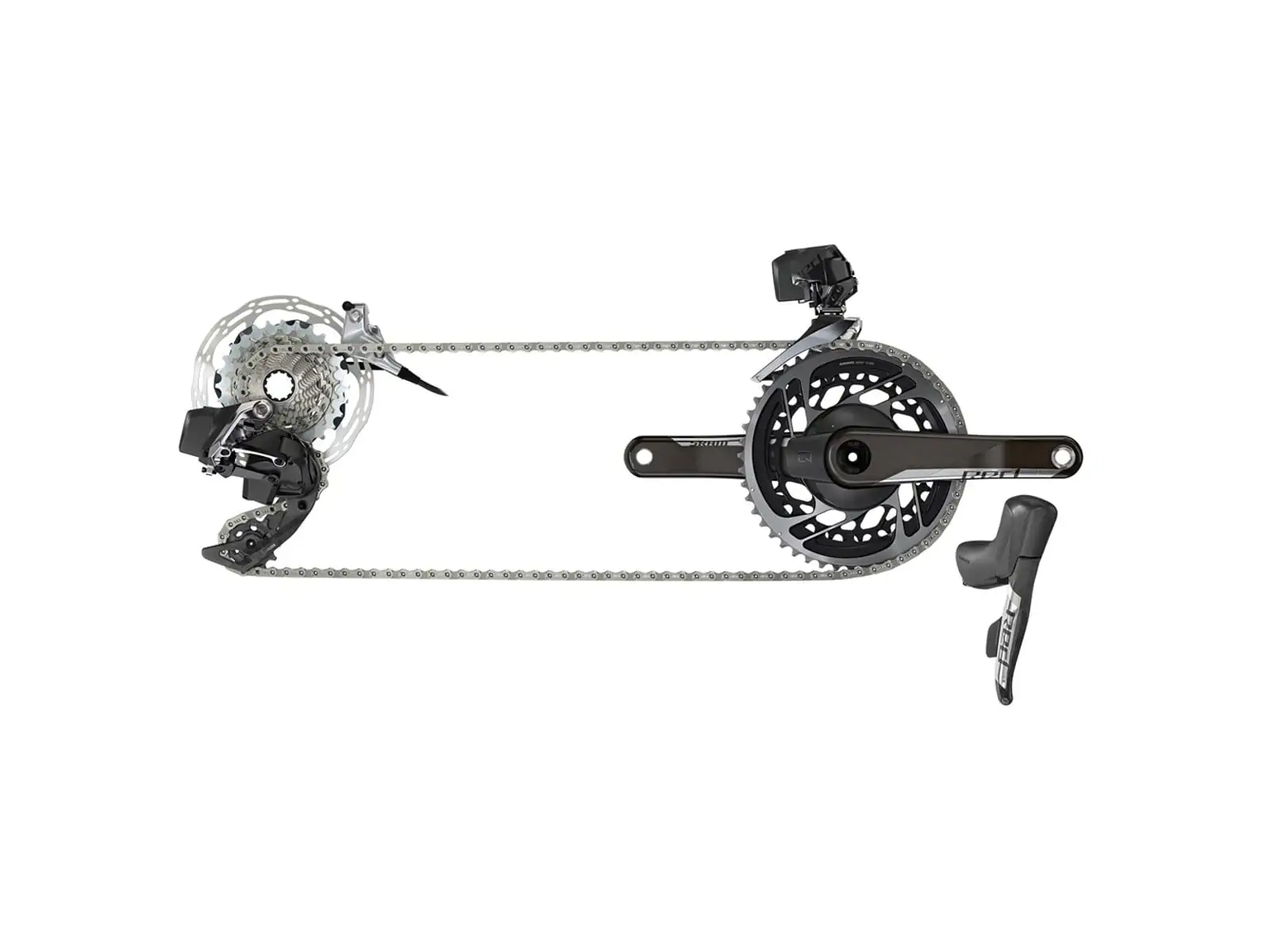 Sram Red eTap AXS HRD 2×12-fach Rennrad-Gruppe - CL Scheiben