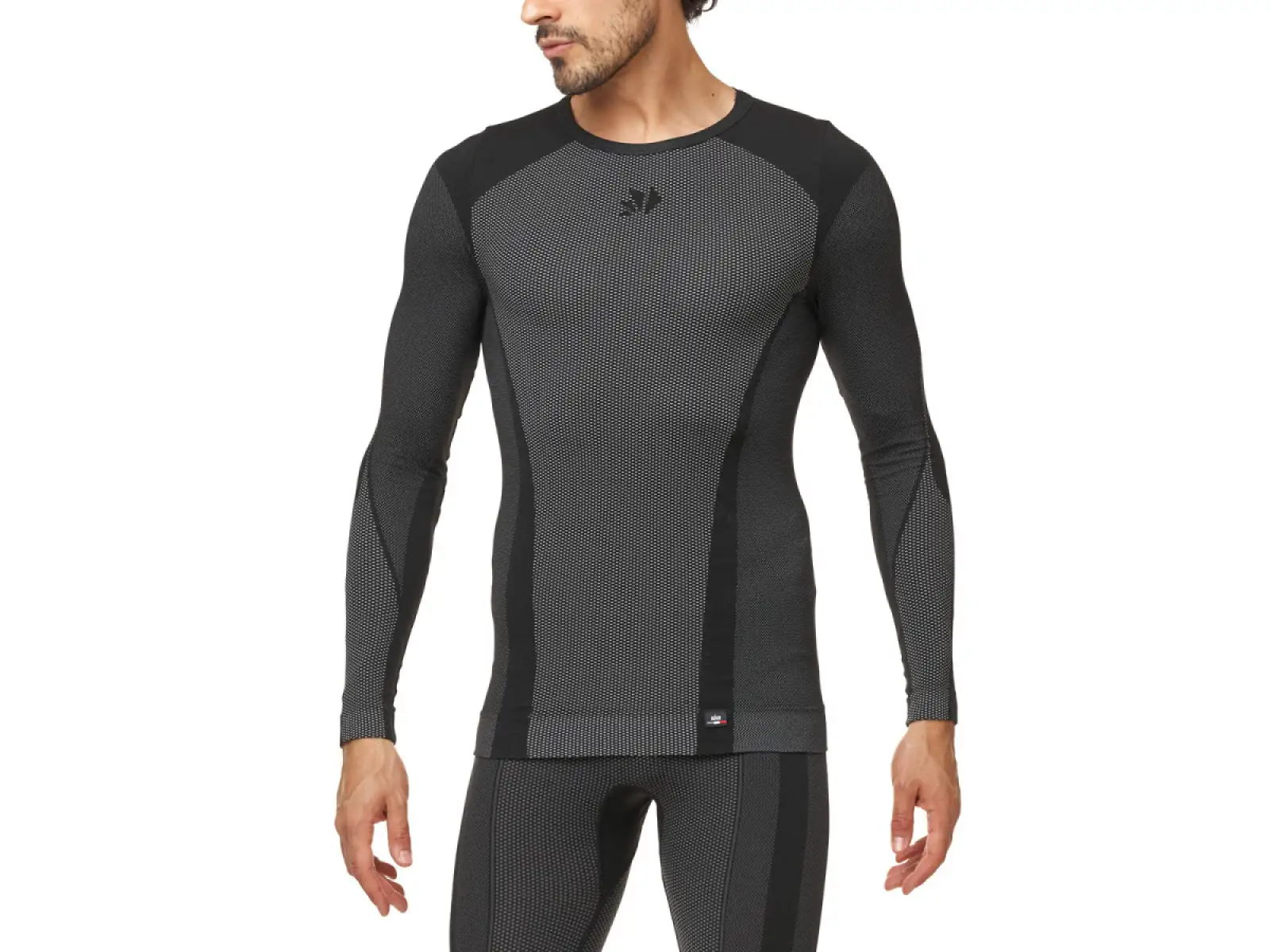 SIXS TS1 V2 Funktionsshirt Langarm carbon Schwarz