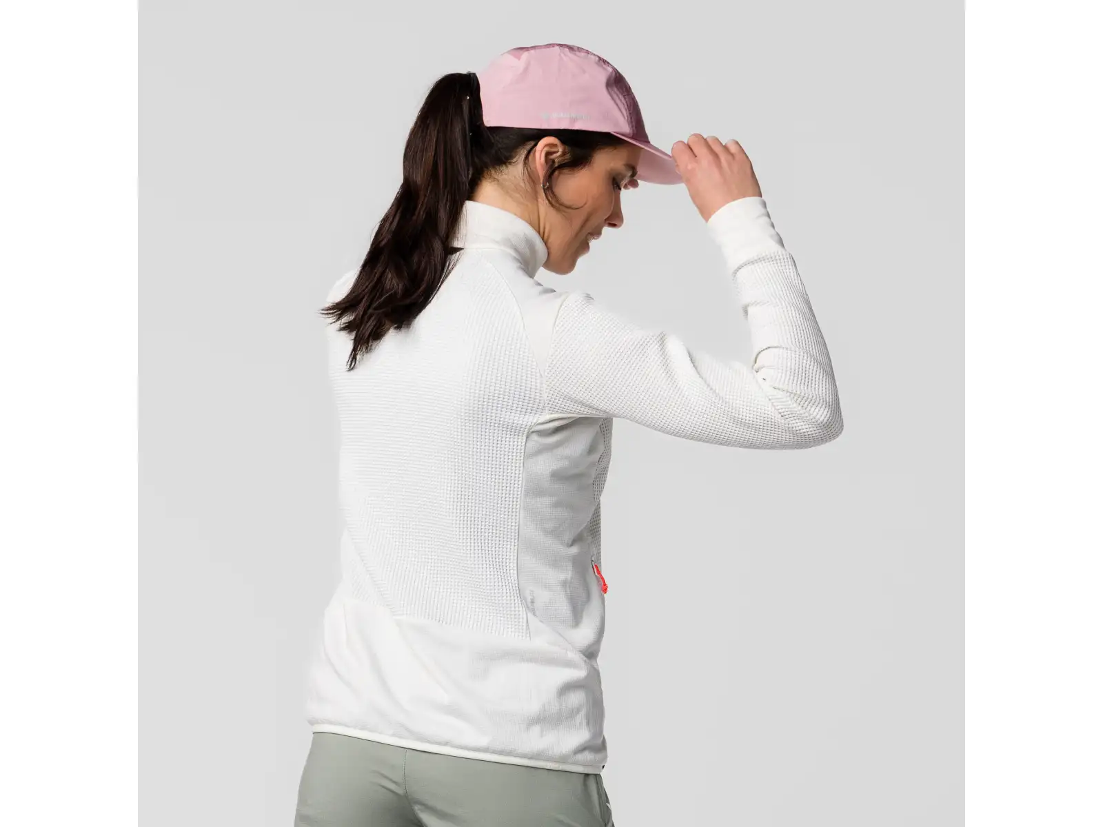 Salewa Puez Waffle HYB PL Damen Fleecejacke Weiß
