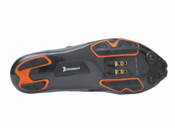 DMT KM1 MTB Herren-Mountainbike-Schuhe Anthrazit/Schwarz/Orange