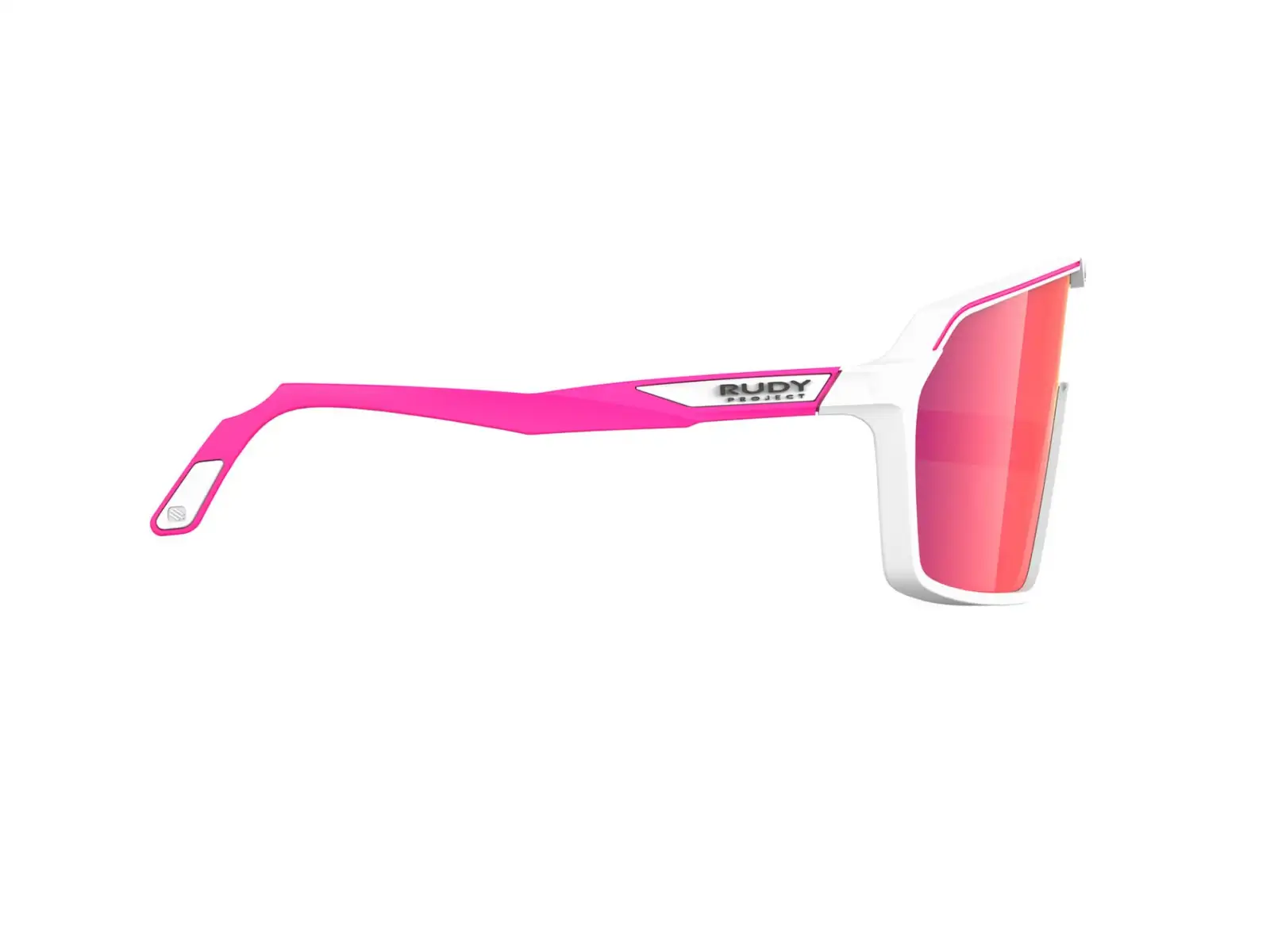 Rudy Project Spinshield Sonnenbrille Weiß-Pink fluo/Multilaser Rot.