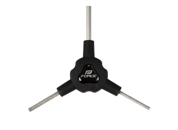 Dreiweg-Inbusschlüssel Force 4/5/6 mm schwarz.