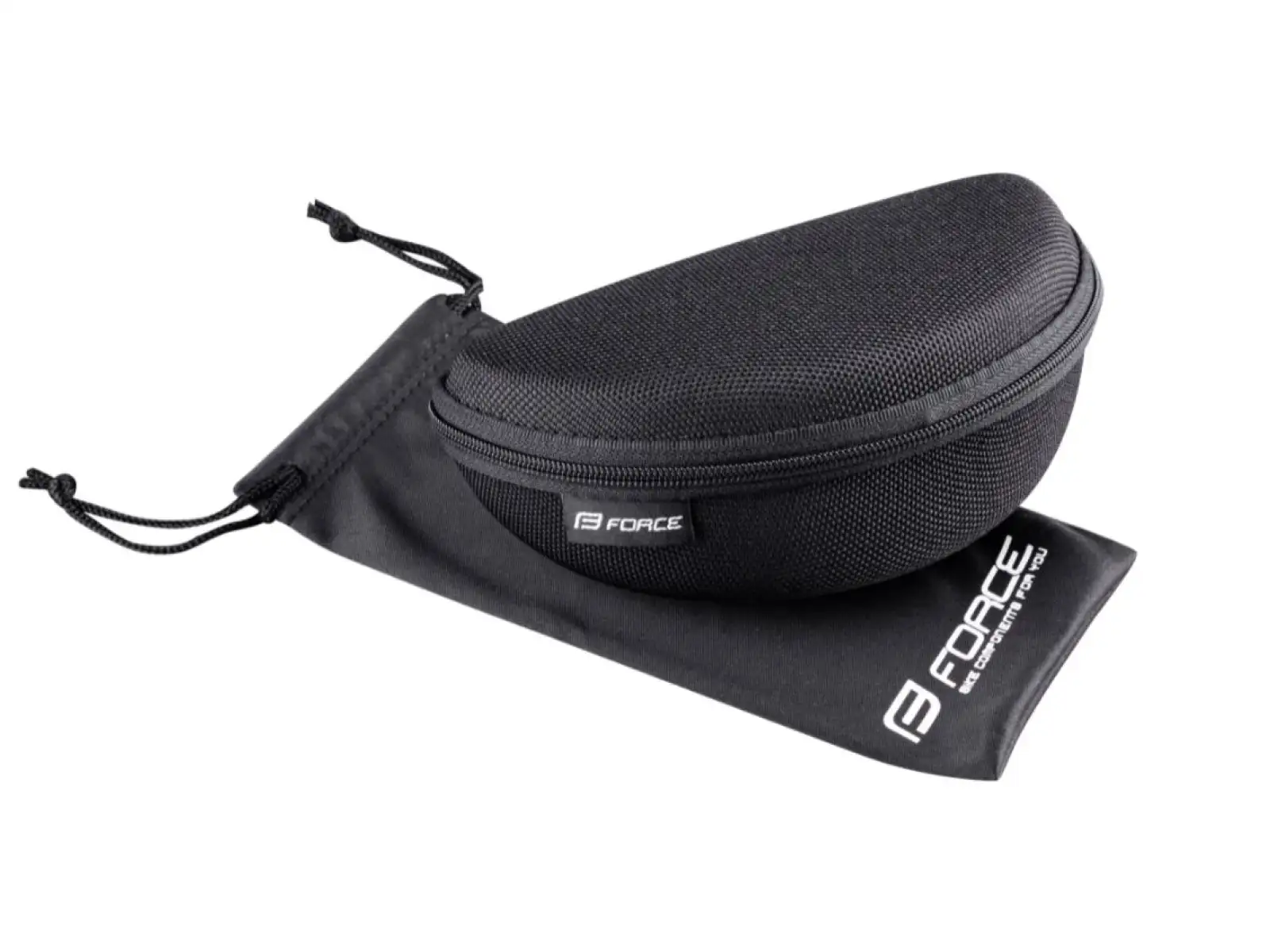 Force Sonic Fahrradbrille Schwarz/Rot, rote verspiegelte Gläser