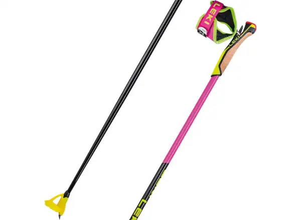 Leki PRC 750 Laufstöcke neonpink/neonyellow/schwarz