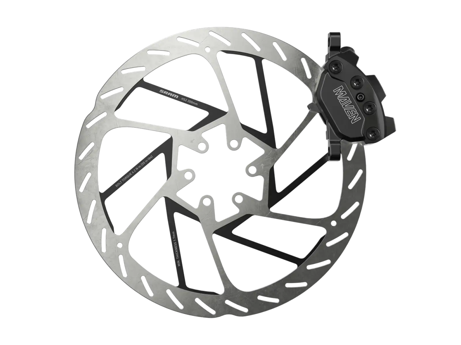 Sram Maven Silver B1 hintere Scheibenbremse schwarz