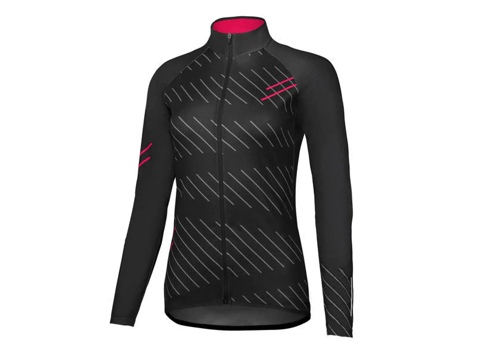 Etape Gaia 2.0 Damen Trikot Langarm schwarz/rosa