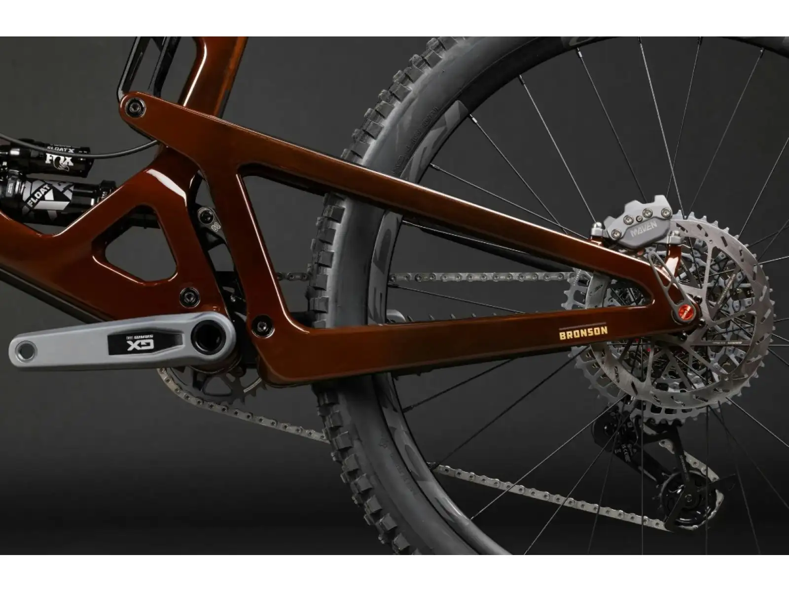 Mountainbike Rahmen-Set Santa Cruz Bronson 4.1 CC MX mit RockShox Dämpfer