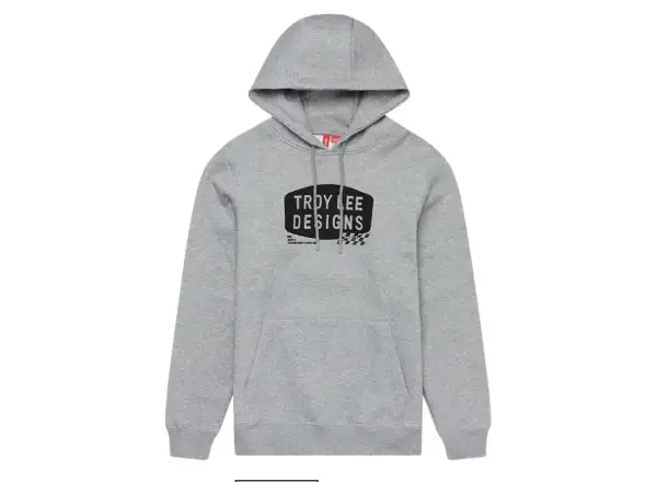 Troy Lee Designs Stamp Herren-Kapuzenpullover Gray Heather