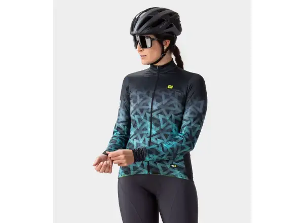 Alé Pyramid PR-R Damen Winter-Fahrradjacke Türkis