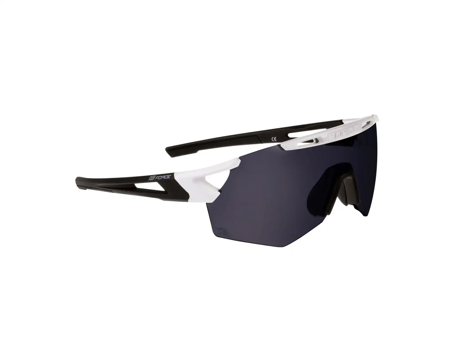 Force Arcade Radbrille weiß/schwarz/schwarze verspiegelte Gläser